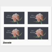 "美しいの開花:バラインスパイアデザイン" 長方形シール (シート)