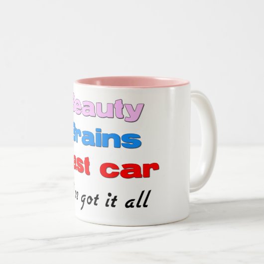 美しいの頭脳の高速車のマグ ツートーンマグカップ (正面右)