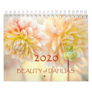 美しいのDahlias Flowers 2020カレンダー カレンダー