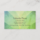 美しいはすの花 名刺 (裏面)