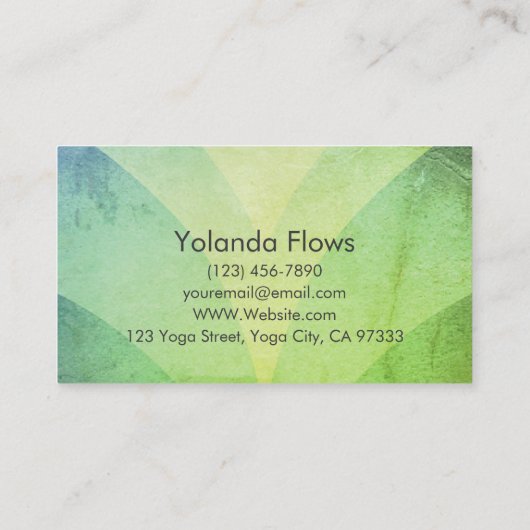 美しいはすの花 名刺 (裏面)