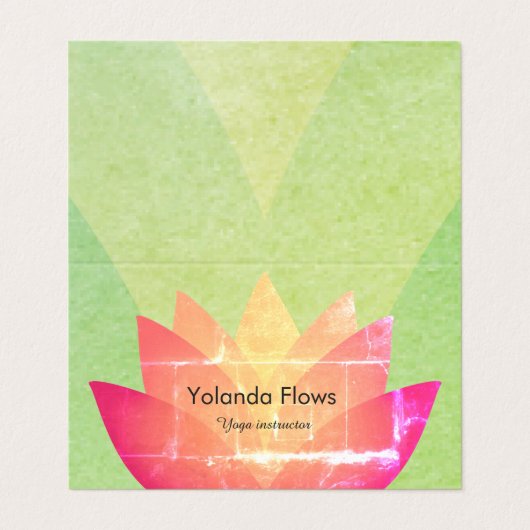 美しいはすの花 名刺 (外部フラット)