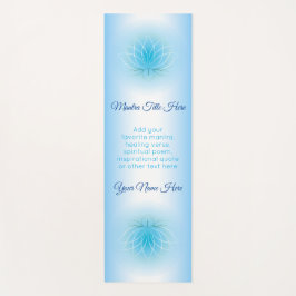 美しいはす平和青く白くグラデーションなグラデーション ヨガマット