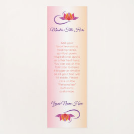 美しいはす紫色のオレンジピンクのグラデーションなグラデーション ヨガマット