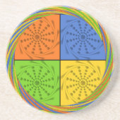 美しいはっきりしたエジプト柄:目まいがするデザイン コースター (正面)