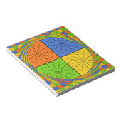 美しいはっきりしたエジプト柄:目まいがするデザイン ノートパッド (アングル)