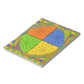 美しいはっきりしたエジプト柄:目まいがするデザイン ノートパッド (回転)