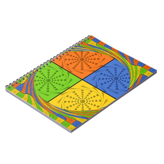 美しいはっきりしたエジプト柄:目まいがするデザイン ノートブック (左側)