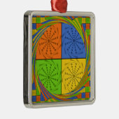 美しいはっきりしたエジプト柄:目まいがするデザイン メタルオーナメント (右)