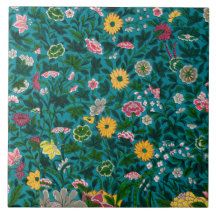 美しいはっきりしたフローラボホブルーグリーン