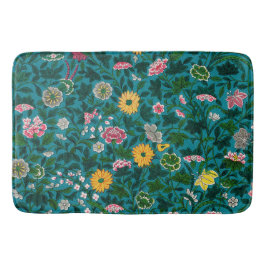 美しいはっきりしたフローラボホブルーグリーン バスマット