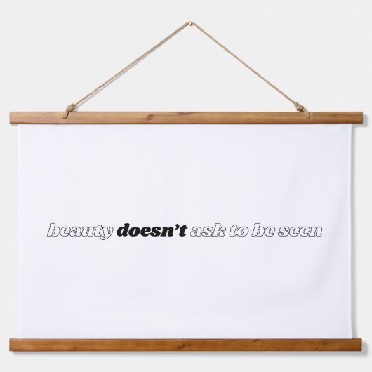 美しいはウッドトッ頼プウォールタペストリーしない 吊り下げ型タペストリー (正面)