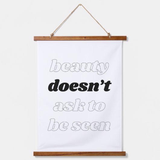 美しいはウッドトッ頼プウォールタペストリーしない 吊り下げ型タペストリー (正面)