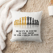 美しいはチェスの選手の心に見られる クッション (ブランケット)