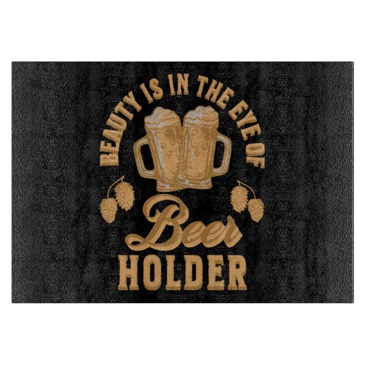 美しいはビールの持ち主の目に入る カッティングボード (正面)