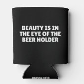 美しいはビールの持ち主の目の中にある 缶クーラー (裏面)