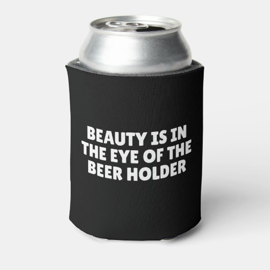 美しいはビールの持ち主の目の中にある 缶クーラー (缶裏面)
