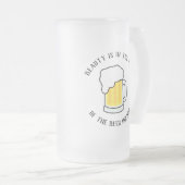 美しいはビール保持者の目の中にある フロストグラスビールジョッキ (正面右)