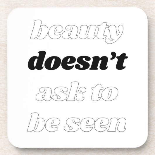 美しいはプラスチック頼コースターではない コースター (正面)