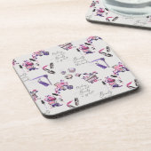 美しいは中パターンから来ます コースター (左側)