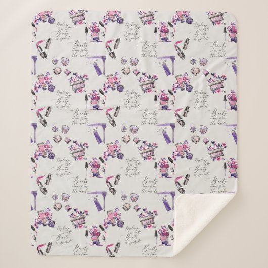 美しいは中パターンから来ます シェルパブランケット (正面)