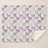 美しいは中パターンから来ます シェルパブランケット (正面(横))