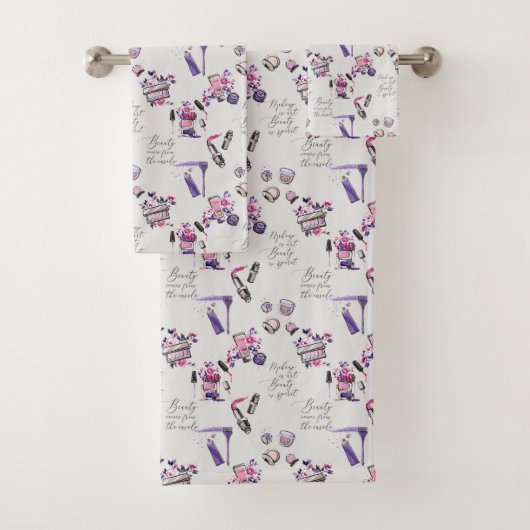 美しいは中パターンから来ます バスタオルセット (インサイチュ)