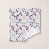 美しいは中パターンから来ます バスタオルセット (ウォッシュタオル)