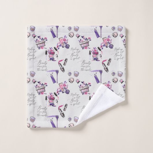 美しいは中パターンから来ます バスタオルセット (ウォッシュタオル)