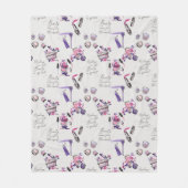 美しいは中パターンから来ます フリースブランケット (正面)