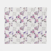 美しいは中パターンから来ます フリースブランケット (正面(横))