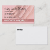 美しいは名刺を釘付けします 名刺 (正面/裏面)