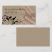 美しいは名刺を釘付けします 名刺 (正面/裏面)