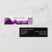 美しいは小型名刺を釘付けします スキニー名刺 (正面/裏面)