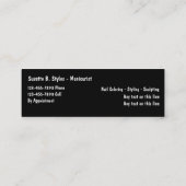 美しいは小型名刺を釘付けします スキニー名刺 (裏面)