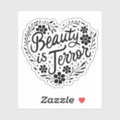 美しいは恐怖 シール (シート)