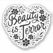 美しいは恐怖 シール (正面)