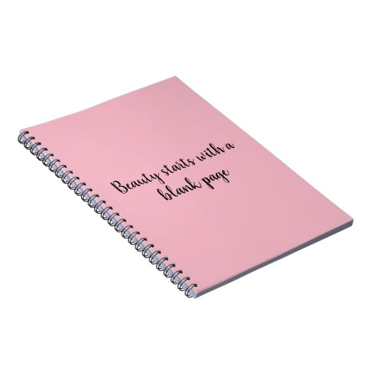 美しいは白ページのノートから始まります ノートブック (右側)