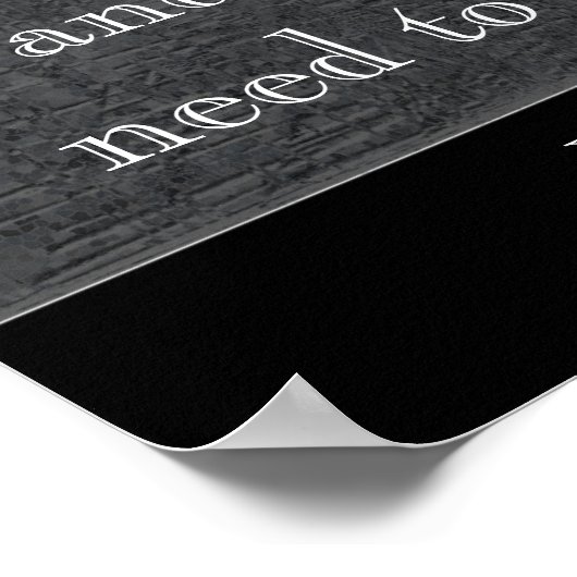 美しいは真実 – ケアズ引用文 – アートプリント ポスター (角)