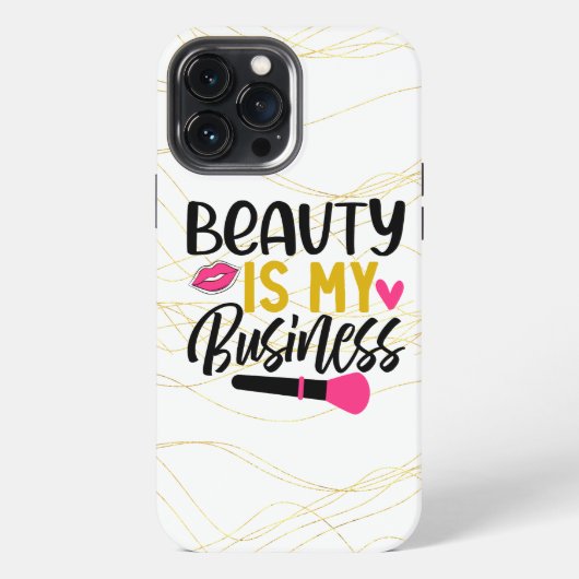 美しいは私のビジネス iPhoneケース (裏面)