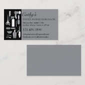 美しいは移動式ヘアーサロンの名刺に用具を使います 名刺 (正面/裏面)