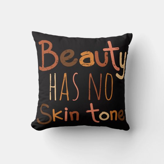 美しいは肌の色がない クッション (正面)