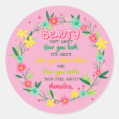 美しいは見た目ではない ラウンドシール (正面)