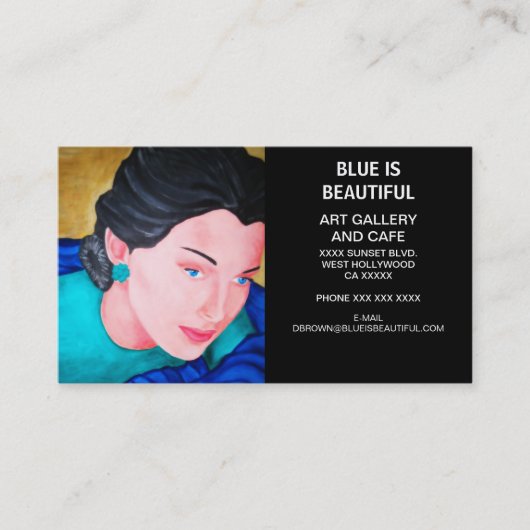 美しいは青 名刺 (正面)