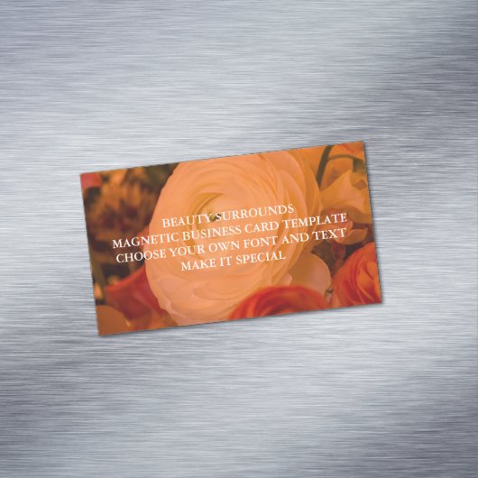 美しいは、磁気ビジネスカードテンプレートを取り囲む マグネット名刺 (インサイチュ)