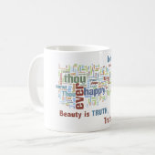 美しいはGrecian壷の真実のジョン・キーツのオードです コーヒーマグカップ (正面左)