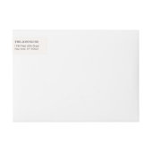 美しいばら色の金ゴールドの紙吹雪 ラップアラウンドラベル (正面)