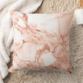 美しいばら色の金ゴールドの輝きの大理石パターン クッション (ブランケット)