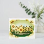 美しいひまわりのポストカード ポストカード (スタンド正面)