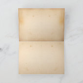 美しいひまわりのヴィンテージ感謝カード サンキューカード (内部)